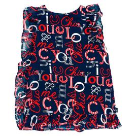 Vestido Curto Chiffon 14 Years Print