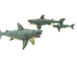 Safari Ltd Great White Sharks Good Luck Minis From 3 Years Grey