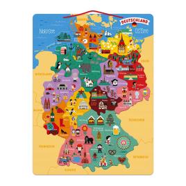 Janod Magnetic German Map 7 Years-12 Years Multicolor