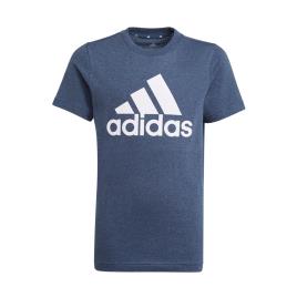 Adidas Camiseta Manga Curta Essentials 122 cm Crew Navy Mel / White