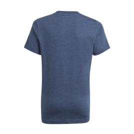 Camiseta Manga Curta Essentials 122 cm Crew Navy Mel / White