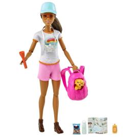 Barbie Caminhada Boneca Morena One Size Multicolor