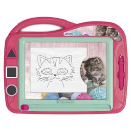 Clementoni Gatos De Placa Magnética One Size Pink / White