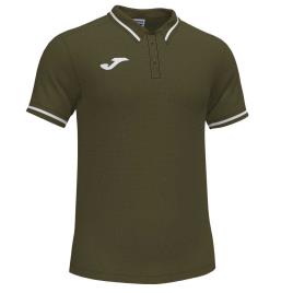 Joma Camisa Polo De Manga Curta Confort Ii 11-12 Years Olive / White