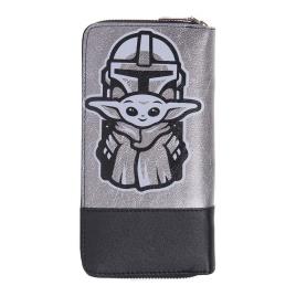 Carteira The Mandalorian Cinzento