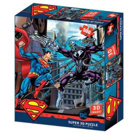 Quebra-cabeça Lenticular Superman Vs Braniac Dc Comics 500 Peças One Size Multicolor