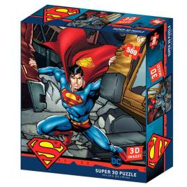 Prime 3d Quebra-cabeça Lenticular Superman Dc Comics 500 Peças One Size Multicolor