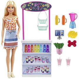 Loja De Smoothie De Boneca Loira Com Acessórios E Loja De Sucos E Vitaminas One Size Multicolor