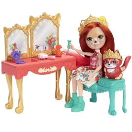 And Frisk Com Penteadeira Vitoriana Fox Pet Doll Com Jogo De Brincar E Acessórios De Brinquedo Fabrina Fox One Size Multicolor