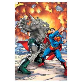 Quebra-cabeça Lenticular Superman Vs Doomsday Dc Comics 300 Peças One Size Multicolor