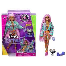 Barbie Boneca Articulada Com Tranças Rosa E Roupas De Flores Extra One Size Multicolor