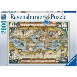 Ao Redor Do Mundo Puzzle 2000 Peças One Size Multicolor
