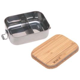 Lassig Tampa Bambu Lancheira Aço Inoxidável One Size Garden Explorer