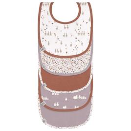 Babadores Impermeáveis Tiny Farmer 5 Unidades One Size Goose Lilac