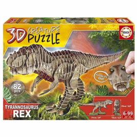 Quebra-cabeça T-rex 3d Creature 6-9 Years Multicolor