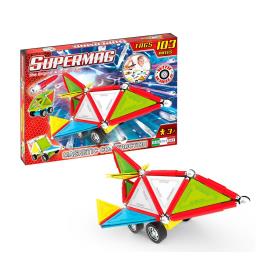 Supermag Tags Wheels 103 Peças 4-7 Years Multicolor
