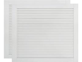 Conjunto de 2 Estores de Correr VIDAXL Branco (Madeira - 39,5x49,4 cm)