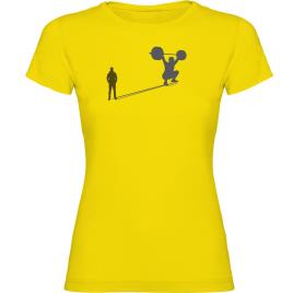 Camiseta De Manga Curta Train Shadow XL Yellow