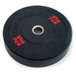 Olympic Hi Temp Bumper Plate 25 kg Black