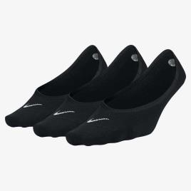 Meias Everyday Lightweight Footie 3 Pares EU 34-38 Black / White