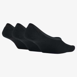 Nike Meias Everyday Lightweight Footie 3 Pares EU 34-38 Black / White