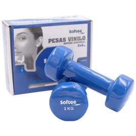 Vinyl Dumbbells Set 2 Kg 2 kg Blue