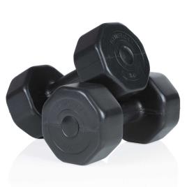 Vinyl Dumbbells 2 X 5 Kg 5 kg Black