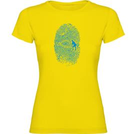 Camiseta De Manga Curta Crossfit Fingerprint XL Yellow
