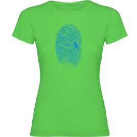 Camiseta De Manga Curta Crossfit Fingerprint M Light Green