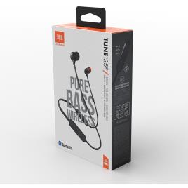 JBL Auriculares in-ear Tune 125, com Microfone, Bluetooth, Preto