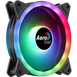 Ventoinha AEROCOOL DUO 12 ARGB FAN, 12CM, DOUBLE RING, 3,4,6-PIN, ANTIVIBRATION, PWM - DUO12