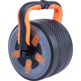 2 Em 1 + Kettlebel Treinamento Ab Roda + Kettlebel Eu 3 Kg 3 kg Grey / Orange
