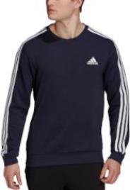 Suéter Essentials French Terry 3 Stripes M Legend Ink / White