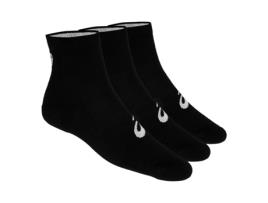 Meias Quarter 3 Pares EU 43-46 Black