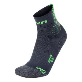 Uyn Meias Fit EU 45-47 Anthracite / Green Lime