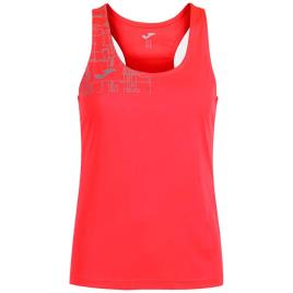 Camiseta Sem Mangas Elite Viii L Coral Fluor