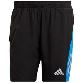 Calça Shorts Own The Run 5´´ S Black / Blue Rush / Reflective Silver