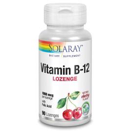 Solaray Vitamina B-12+Ácido Fólico 1000mcgr 90 Unidades One Size
