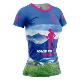 Camiseta De Manga Curta Made To Trail M Blue