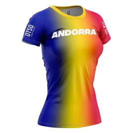 Camiseta De Manga Curta Andorra XS Multicolor