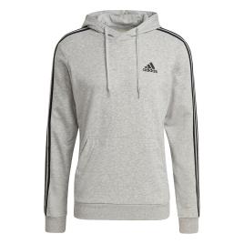 Adidas Capuz Essentials 3 Stripes L Medium Grey Heather / Black