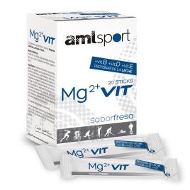 Mg2 Vitamina B+d+e 20 Unidades Morango One Size Multicolor