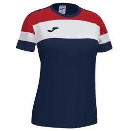 Camiseta De Manga Curta Iv Cotton Crew L Navy / Red