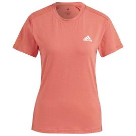 Camiseta De Manga Curta Designed To Move Aeroready S Crew Red / White