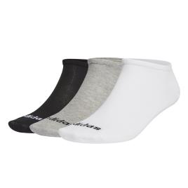 Meias Low 3 Pares EU 34-36 Medium Grey Heather / White / Black