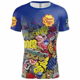 Camiseta De Manga Curta Chupa Chups Graffiti M Black