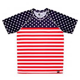 Hoopoe Camiseta De Manga Curta Stars And Stripes M Navy / Red / White
