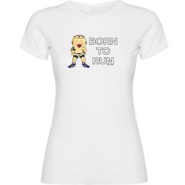 Camiseta De Manga Curta Born To Run M White