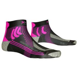 X-socks Meias Marathon Retina EU 35-36 Black / Twyce Purple