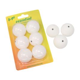 Bolas De Tênis De Mesa Essential 6 Balls White